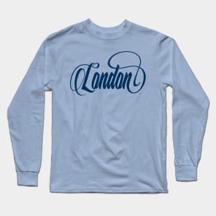 Inspired by London / Blue Long Sleeve T-Shirt